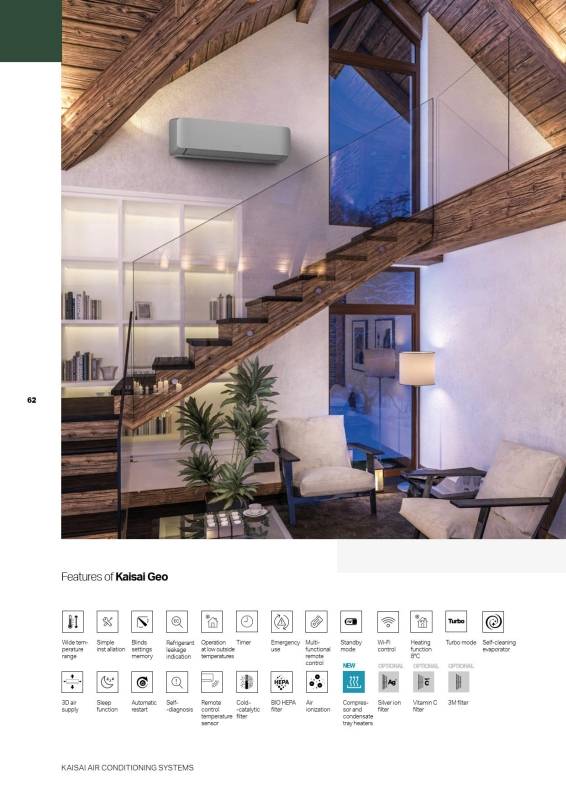 Klimatizace nástěnná GEO 3,5kW